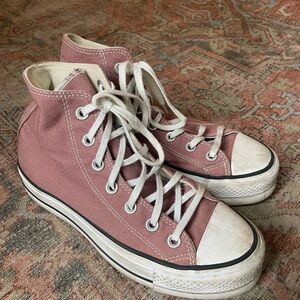 Converse Dusty Rose High-Top Sneakers